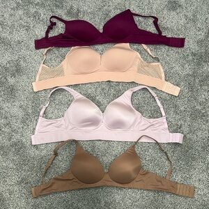Women's Intimates Set - Burgundy, Beige, Light Pink, Tan